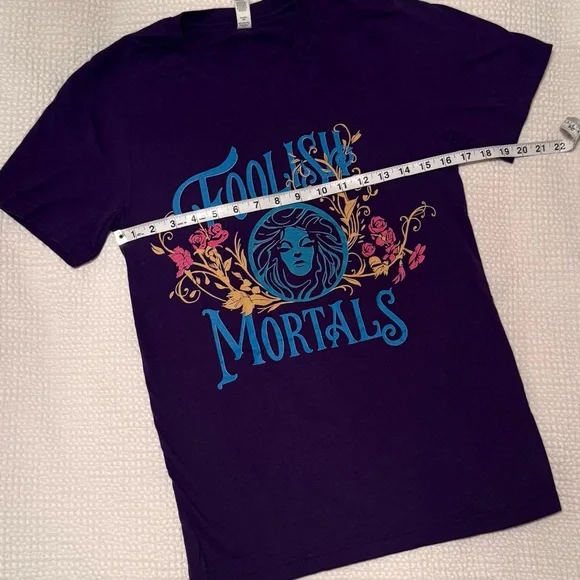 Disney | Deep Purple Tee - Haunted Mansion Foolish Mortal - Picture 2 of 4